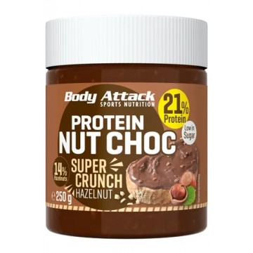 Body Attack Protein Nut Choc Super Crunch (250g) Body Attack Protein Nut Choc Super Crunch (250g)