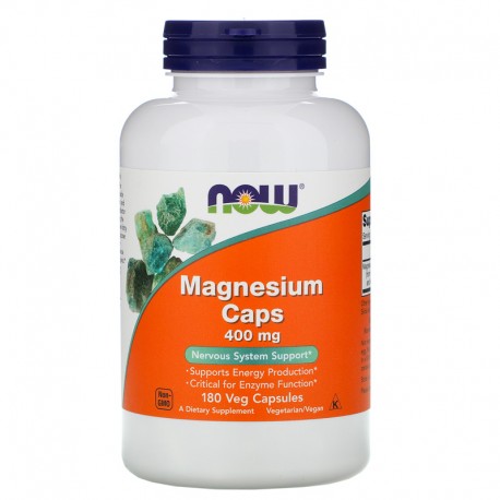 Now Foods Magnesium Caps 400mg (180 caps)