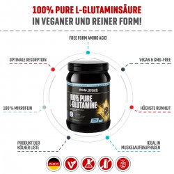 Body Attack 100 % Pure L-Glutamine (400g)