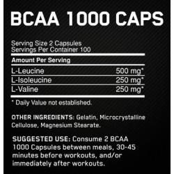 ON BCAA 1000 (200 caps)