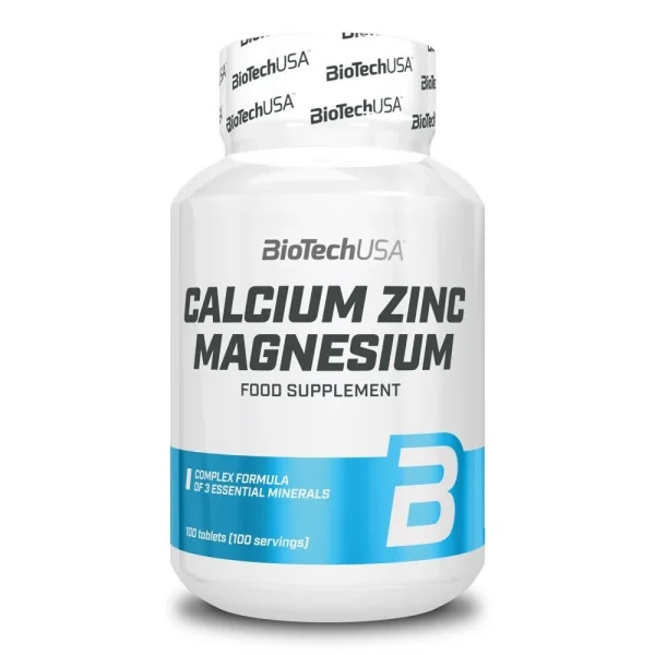 BioTech USA Calcium Zinc Magnesium (100 caps)