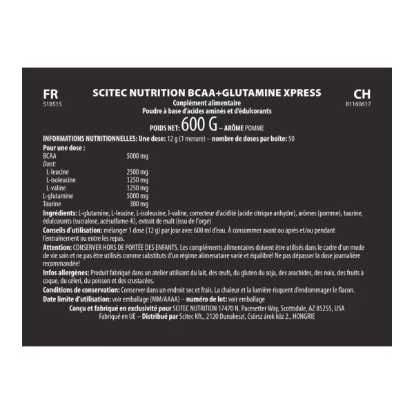 SN BCAA + Glutamine Xpress (600g)