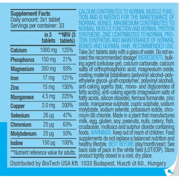 Biotech USA Multi Mineral Complex (100 tabs)