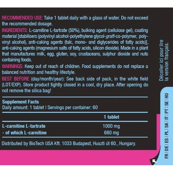 BioTech USA L-Carnitine (30 caps)