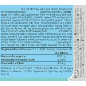 Biotech USA MSM Chondroitin Glucosamine (60 Tabletten)