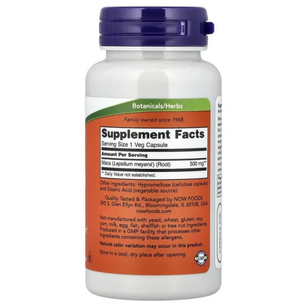 Now Foods Maca 500 mg (100 caps)