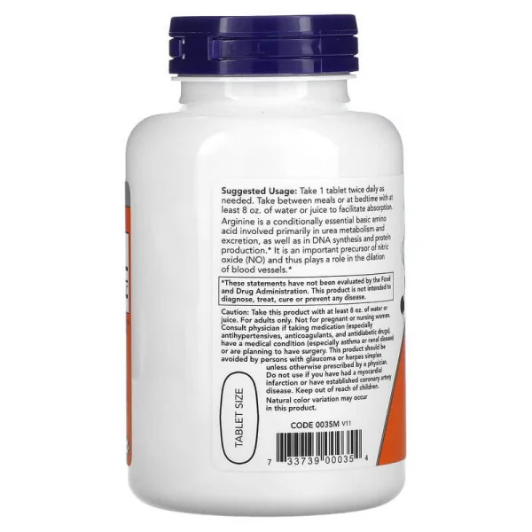 Now Foods L-Arginine 1000 mg (120 tabs)