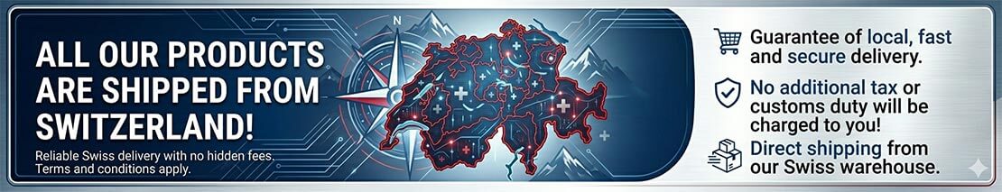 Fast delivery from Switzerland: No customs duties, no hidden fees